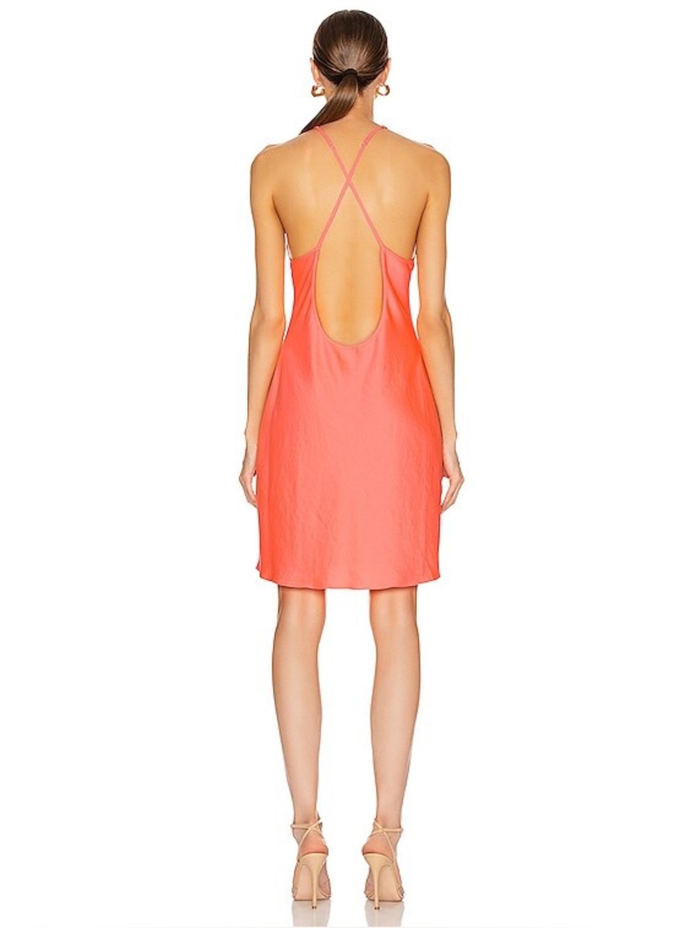 Alexander Wang Coral Halter Neck Slip Dress - Picture 2 of 7